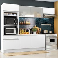 Cozinha Completa com Armário, Balcão e Tampo - Madesa Topazio