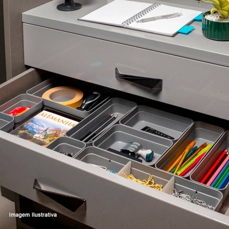 Kit 4 Organizador De Gavetas Para Armario Cozinha Ou Quarto Verde Menta Colombo