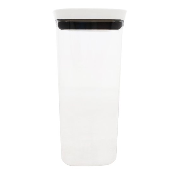 Pote Com Vedação Hermética Em Silicone 1,5l Pote De Plástico Branco