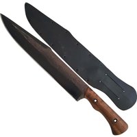 Facão Davila Fighter 12' Aço Carbono 5160 Oxidado Fosfatizado Bainha de Couro