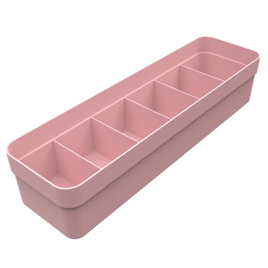 Organizador para Gavetas Colmeia Organizadora Logic Pequeno Rosa Quartzo