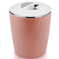 Lixeira Para Banheiro Cozinha Escritório Com Tampa 5 Litros Rosa Quartzo