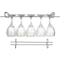 12 Suportes Organizador De Armário Porta Taças Cromado 42cm