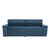 Sofá New Itália 2,52m Retrátil e Reclinável Tecido Suede Azul - Cama InBox