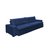 Sofá Retrátil e Reclinavel Oklahoma 3,12m Molas e Pillow no Assento Tecido Suede Azul - Cama InBox