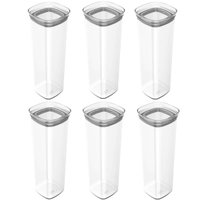 Conjunto De Potes Para Alimentos 2L Kit De Potes Herméticos Com Tampa Natural