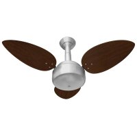 Ventilador de Teto Venti-Delta Miray com 3 Pás Prata / Tabaco