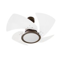 Ventilador de Teto Venti-Delta Tornado Led com 4 Pás Branco / Marrom
