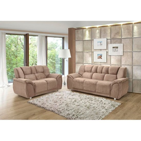 Conjunto Sofá 2 e 3 Lugares Suede Cordoba Hellen