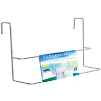 Suporte Porta Toalha Toalheiro Duplo Cromado Para Box Banho