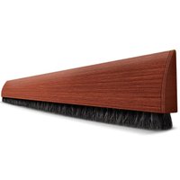 Veda Frestas Rodo De Porta Inseto 90cm Ajustável Feltro Pvc Marrom Escuro