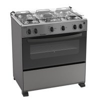 Fogão Caribe Piso 5 Bocas Inox Esmaltec Bivolt 104002111