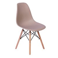 Cadeira Charles Eames Eiffel Dkr Wood - Design - Nude