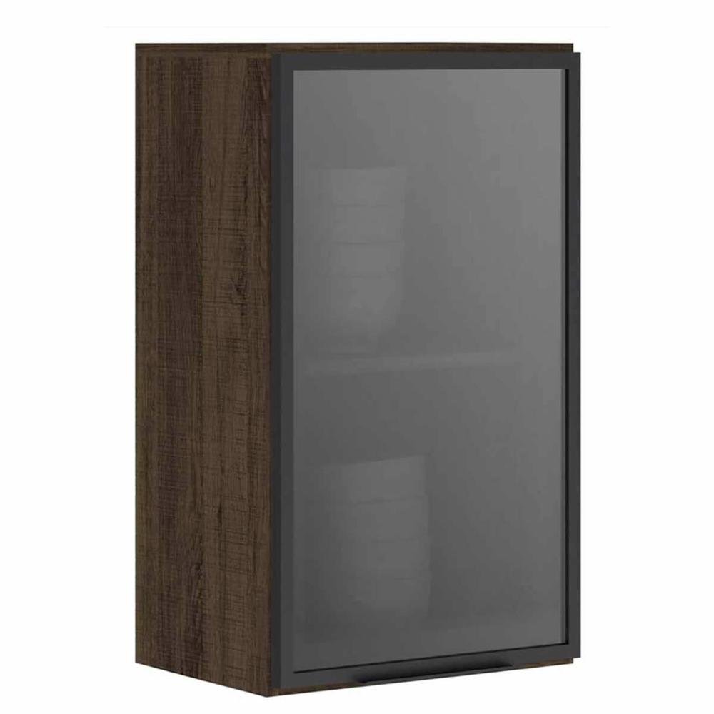 Armario Aereo 1 Porta Reflecta Cinza 40 Cm Kali Premium Nicioli Colombo