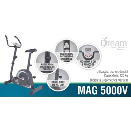Bicicleta Ergométrica Dream Vertical Mag 5000V