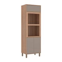 Armário Torre Luciane Yara 70cm Duplo Forno 3 Portas