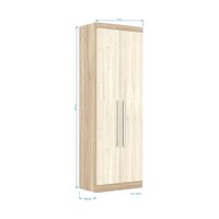 Guarda-Roupa Solteiro Modulado 2 Portas Master EucaMóveis 190.475