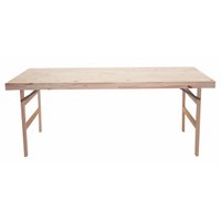 Mesa Tramontina Dobrável de Madeira Natural de Pinus 200 x 80 cm