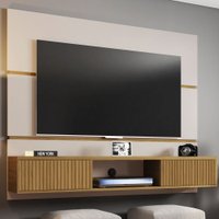 Painel para TV Até 60 Polegadas 2 Portas âmbar Off White/Cinamomo - Móveis Bechara