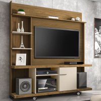 Estante para TV Até 47 Polegadas 1 Porta Taurus Cinamomo/Off White - Bechara Móveis