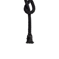 Lustre Pendente Corda para 1 Lâmpada E27 Preto Bivolt