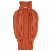 Malha Para Cachorro Roupa De Frio Grife Suéter Pet De Crochê Laranja