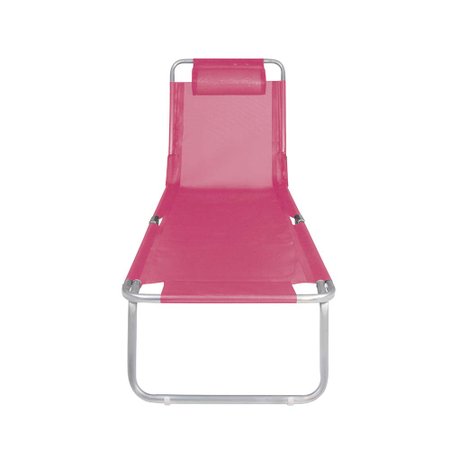 Cadeira Espreguiçadeira Alumínio Mor Rosa