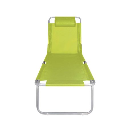 Cadeira Espreguiçadeira Alumínio Mor Verde Limão