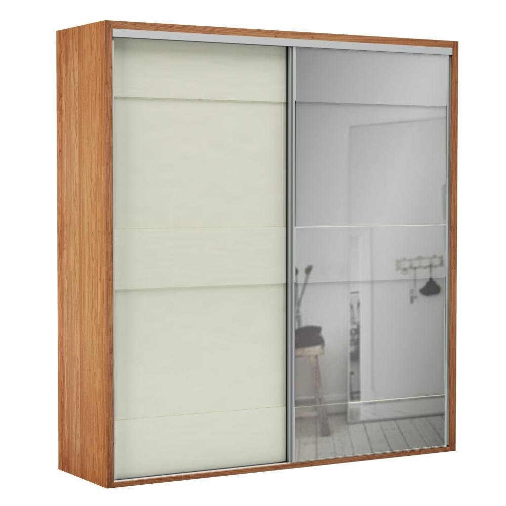 Roupeiro Guarda Roupa Casal Mdf Branco Freijo C Espelho 2 Portas 2 Gavetas Tw202e Colombo