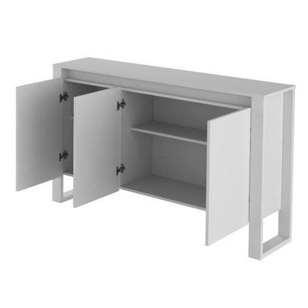 Armario Para Escritorio Horizontal 3 Portas Me4147 Branco Tecno Mobili Colombo