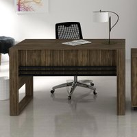 Mesa Para Escritório Me4146 Nogal/preto - Tecno Mobili