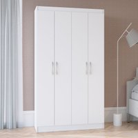 Armário Multiuso Dueto 4 Portas 8 Prateleiras 5000 Branco - Doripel