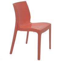 Cadeira Tramontina Alice Polida sem Braços em Polipropileno Rosa Coral Tramontina