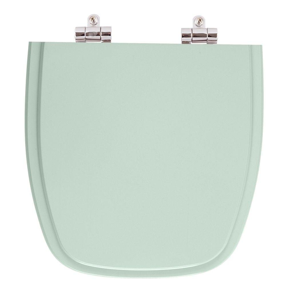 Assento Sanitario Poliester Com Amortecedor Fit Verde Agua Para