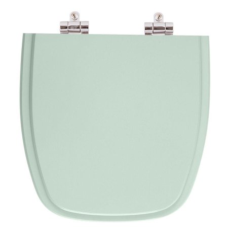 Assento Sanitario Poliester Com Amortecedor Fit Verde Agua Para