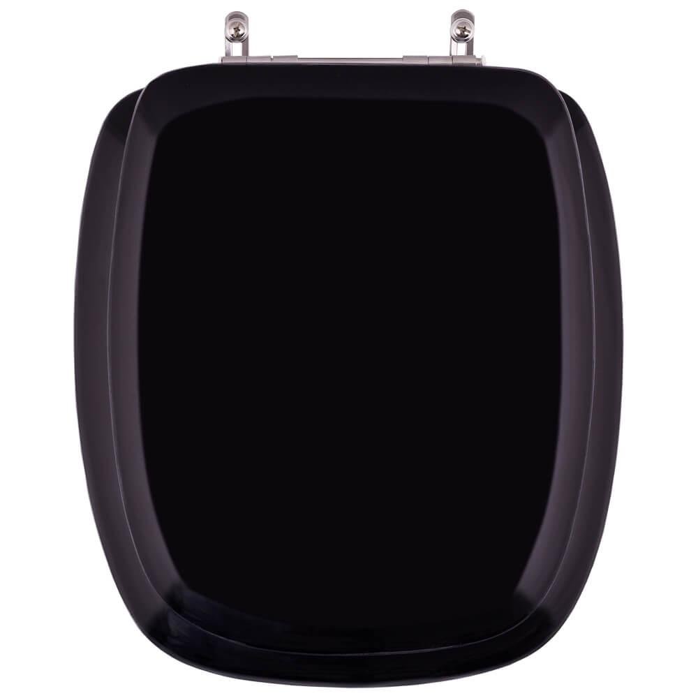 Assento Sanitario Almofadado Sabatini Preto Para Vaso Icasa Colombo