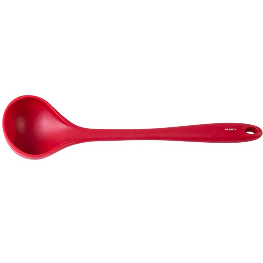 Concha de Silicone Para Cozinha Utensílio Cozinha Silicone Concha Vermelha Brinox Concha de Silicone Para Cozinha Utensílio Cozinha Silicone Concha Vermelha Brinox