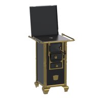 Fogao A Lenha N 00 Princess Preto Gold Com Tampa