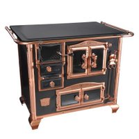 Fogão a Lenha N 2 Princess Preto Rose Gold com Tampa