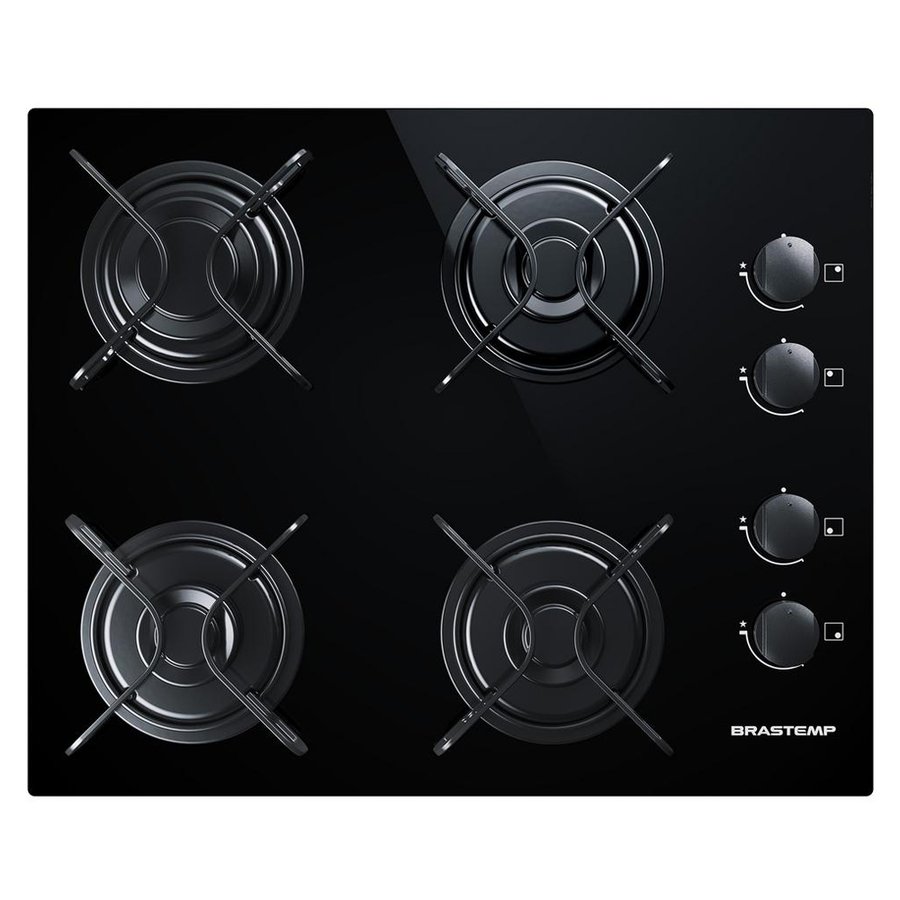 Cooktop Brastemp 4 Bocas Acendimento Automático e Discos Esmaltados BDD61AE