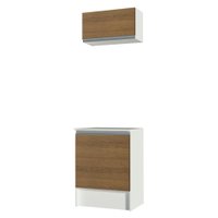 Kit Área de Serviço Madesa Topazio 60 cm com Armário e Balcão