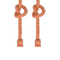 Kit com 2 Lustres Pendentes Corda para 1 Lâmpada E27 Bivolt