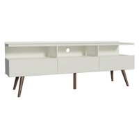 Rack para TV até 65 Polegadas Madesa Madri com Pés de Madeira
