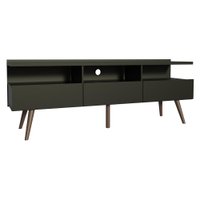 Rack para TV até 65 Polegadas Madesa Madri com Pés de Madeira