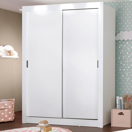 Guarda-Roupa Infantil Madesa Enzo 2 Portas de Correr - Branco