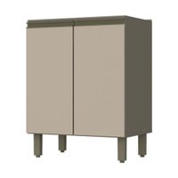 Balcão Henn 2 Portas Sem Tampo Connect 60 cm C78 - Duna/Cristal