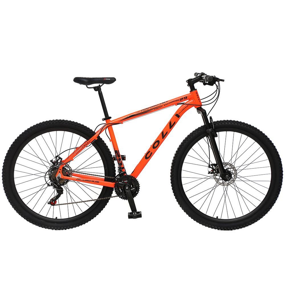 Bicicleta de marcha laranja