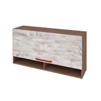 Armário Aéreo 1 Porta Basculante Gold Indekes - Nogal Imperial