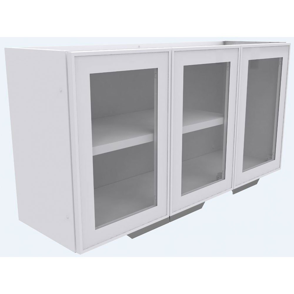 Armario Aereo De Vidro Com 3 Portas 1 05 M Colormaq Branco Branco Colombo