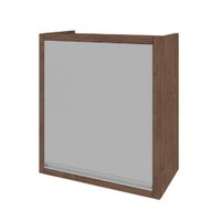 Armário de Cozinha Aéreo Delicata Indékes com 1 Porta - Noce/Off